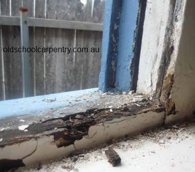 window sill in need of serious repair