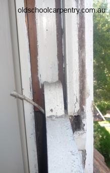 window needing a sash meeting rail